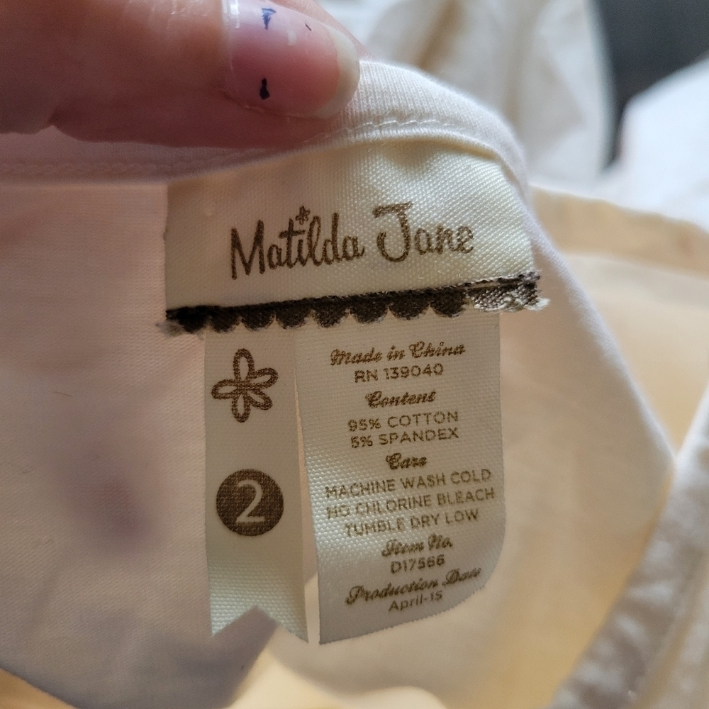 Matilda Jane Girls Dress Size 2 - Picture 2 of 2